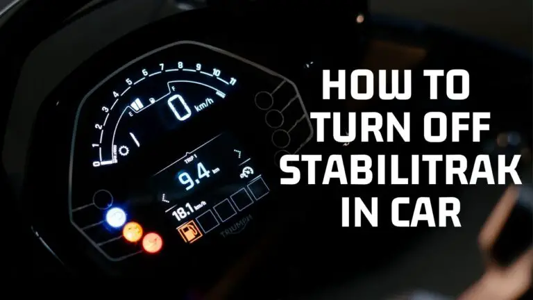 How to Turn off Stabilitrak In Your Car/Truck, EASY!
