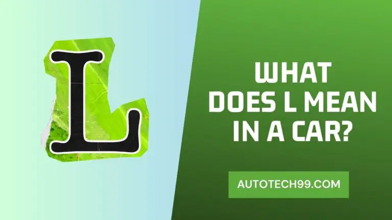 What Does L Mean in A Car? LEARN MORE