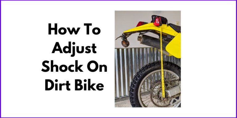 How To Adjust Shock On Dirt Bike