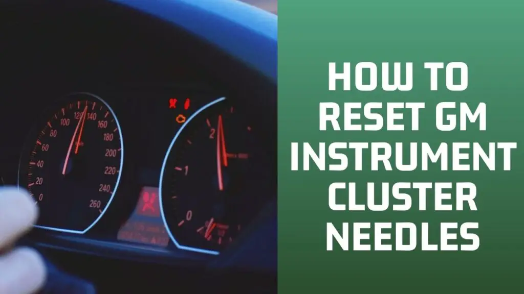How To Reset GM Instrument Cluster Needles QUICK N' EASY! Shock