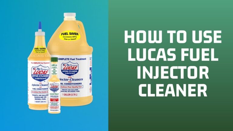 How to Use Lucas Fuel Injector Cleaner in 3 STEPS