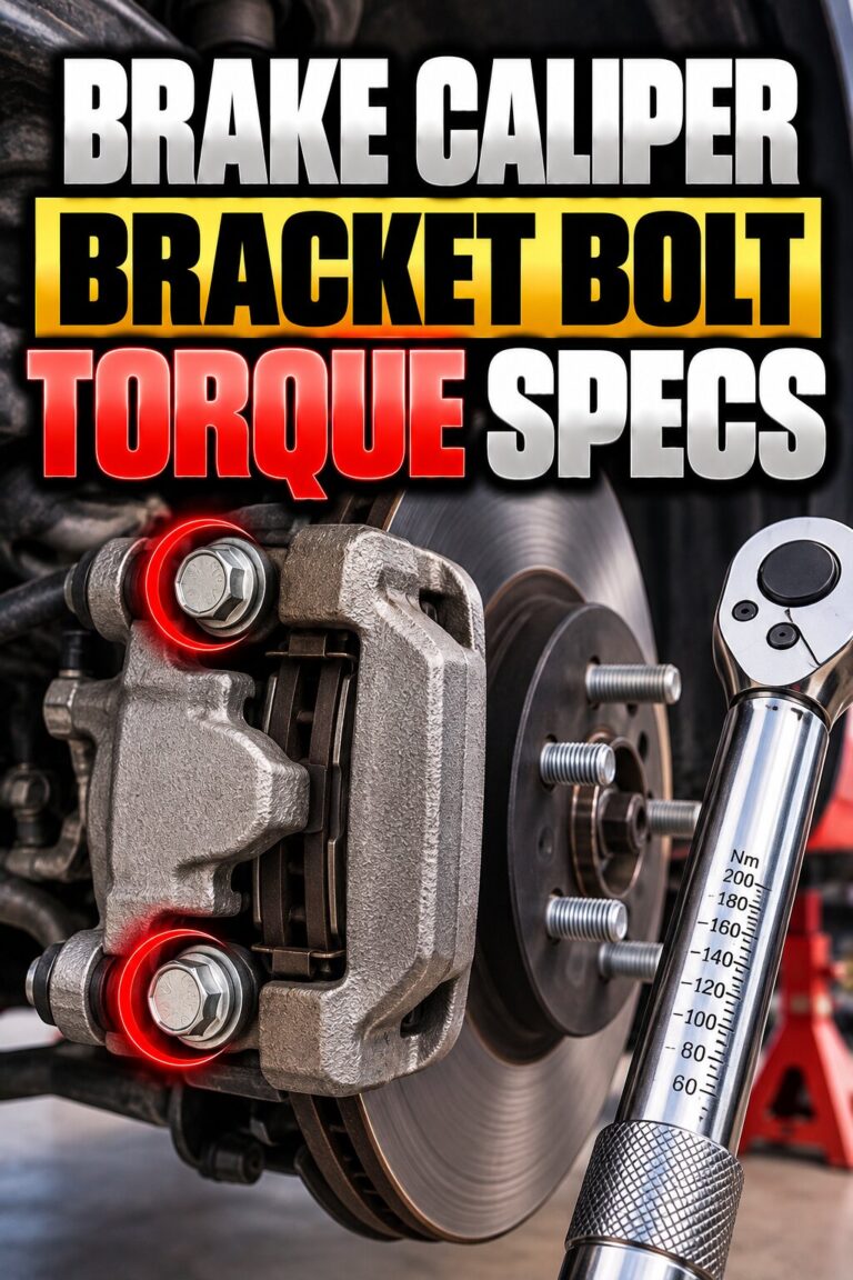 Brake Caliper Bracket Bolt Torque Specs