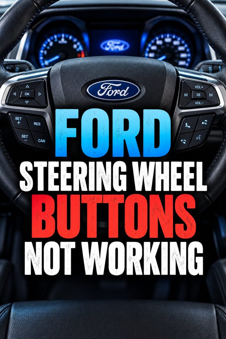 Ford Steering Wheel Buttons Not Working: Causes and Fixes