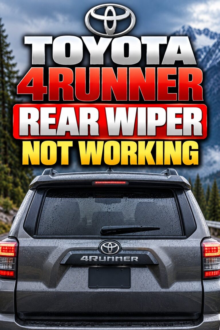 Toyota 4Runner Rear Wiper Not Working