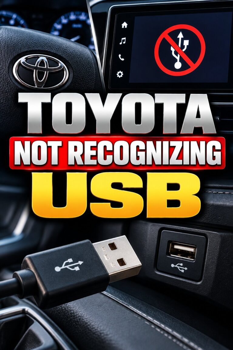 Toyota Not Recognizing USB: Causes and Troubleshooting Guide