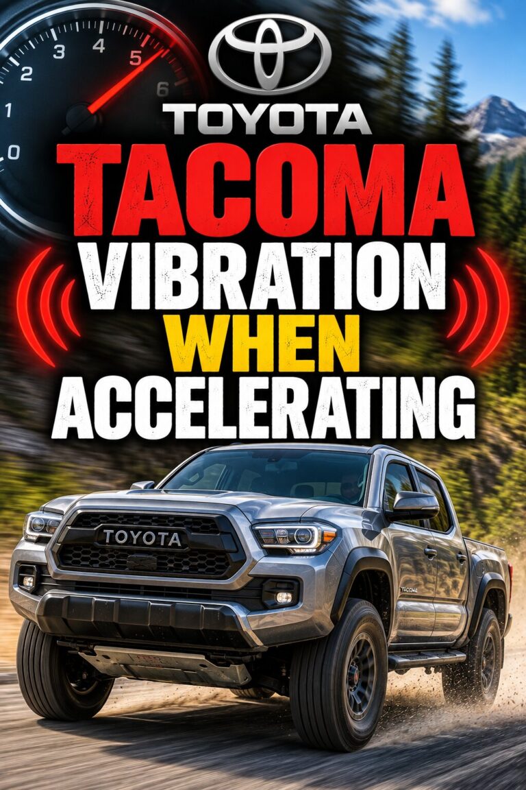 Toyota Tacoma Vibration When Accelerating: Causes, Fixes, and Tips